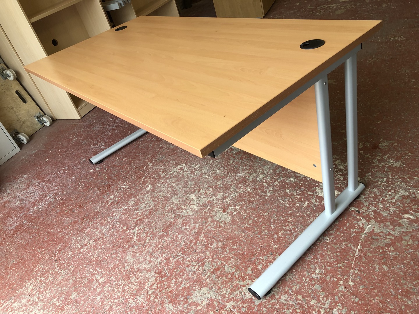 Used Beech Rectangle Desk - Image 2