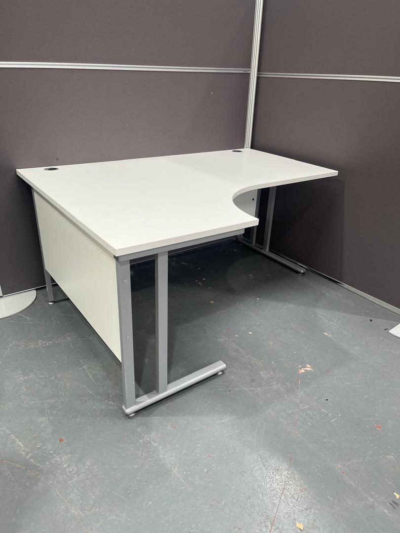 Used White Corner Desk